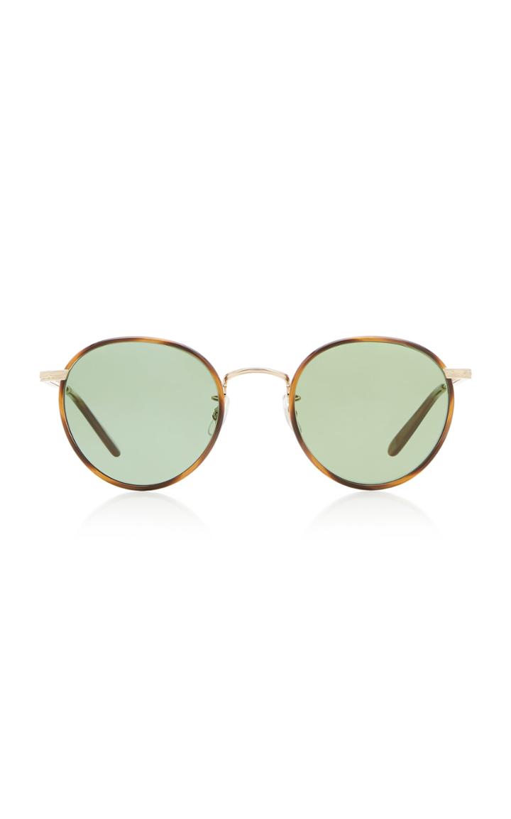 Garrett Leight Wilson Round-frame Stainless Steel Sunglasses