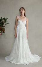 Markarian Josephine Silk Sweetheart Lace Gown