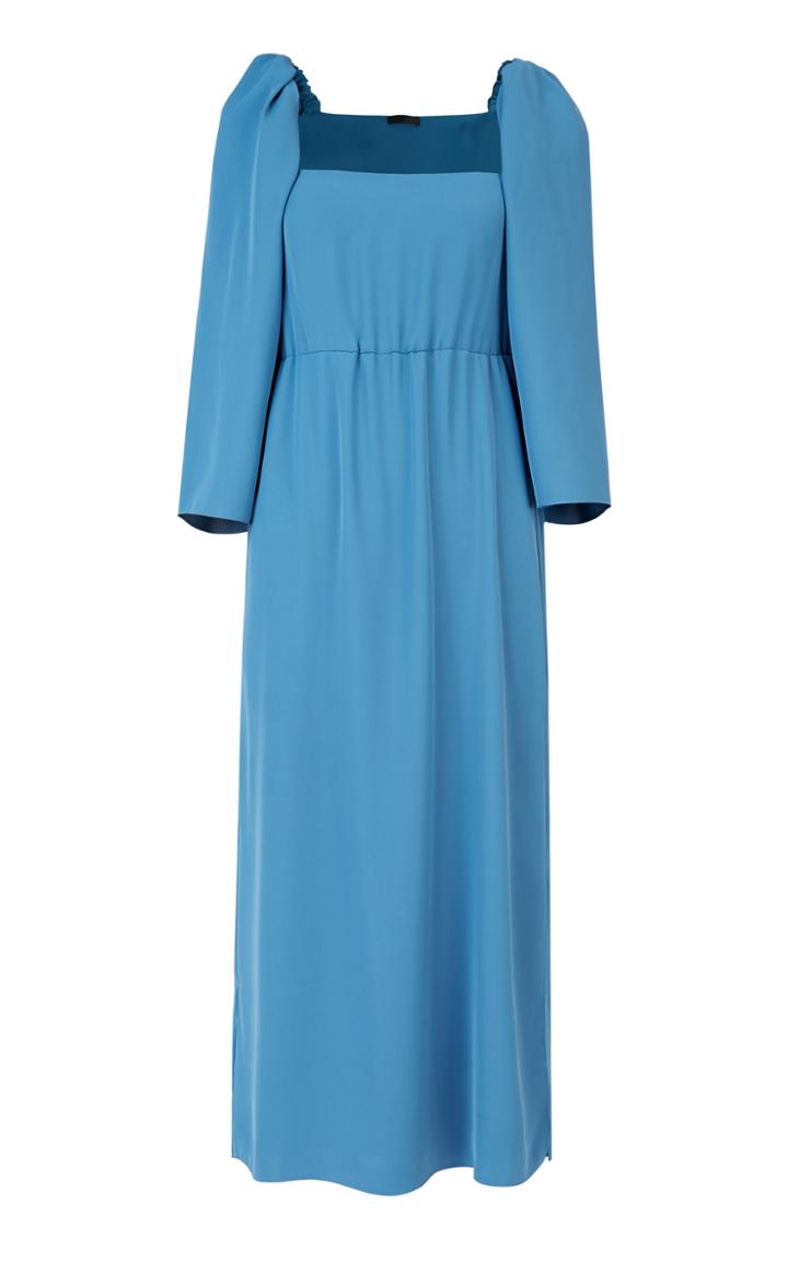 Lake Studio Slit Accneted Midi Dress