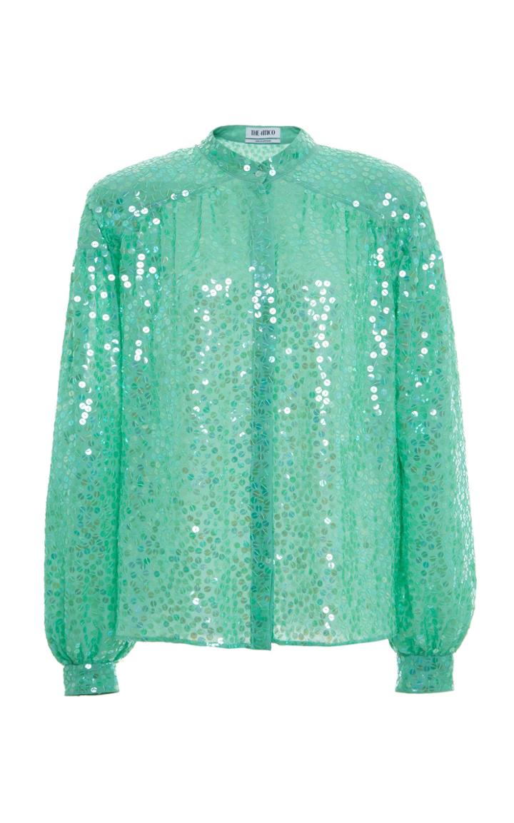 Moda Operandi Attico Sequined Top Size: 38