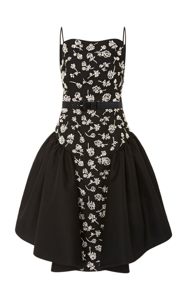 Michael Kors Collection Pannier Dress With Embroidery