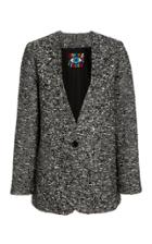 Moda Operandi Libertine Sparkle Tweed Crystal-embellished Blazer