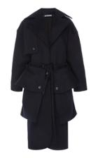 Jacquemus Long Exaggerated Pocket Trench Coat Size: 34