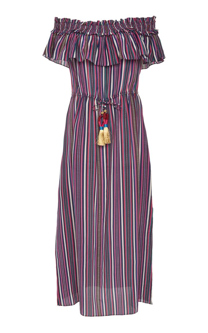 Figue Mirella Striped Midi Dress