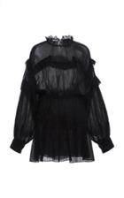 Isabel Marant Maeva Ruffled Cotton-voile Mini Dress