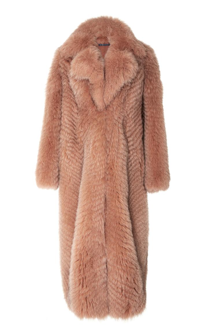 Zeynep Arcay Long Fox Fur Coat