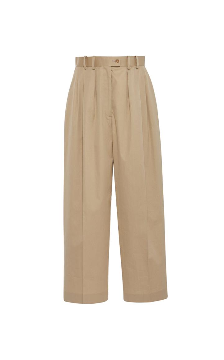 Moda Operandi The Row Marian Cotton Straight-leg Pants