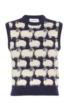 Lanvin Sleeveless Printed Sweater