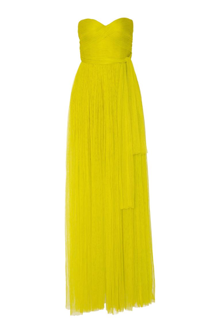 Maria Lucia Hohan Tiara Strapless Tulle Gown