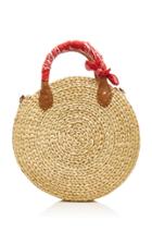 Poolside M'o Exclusive Le Circle Raffia Tote