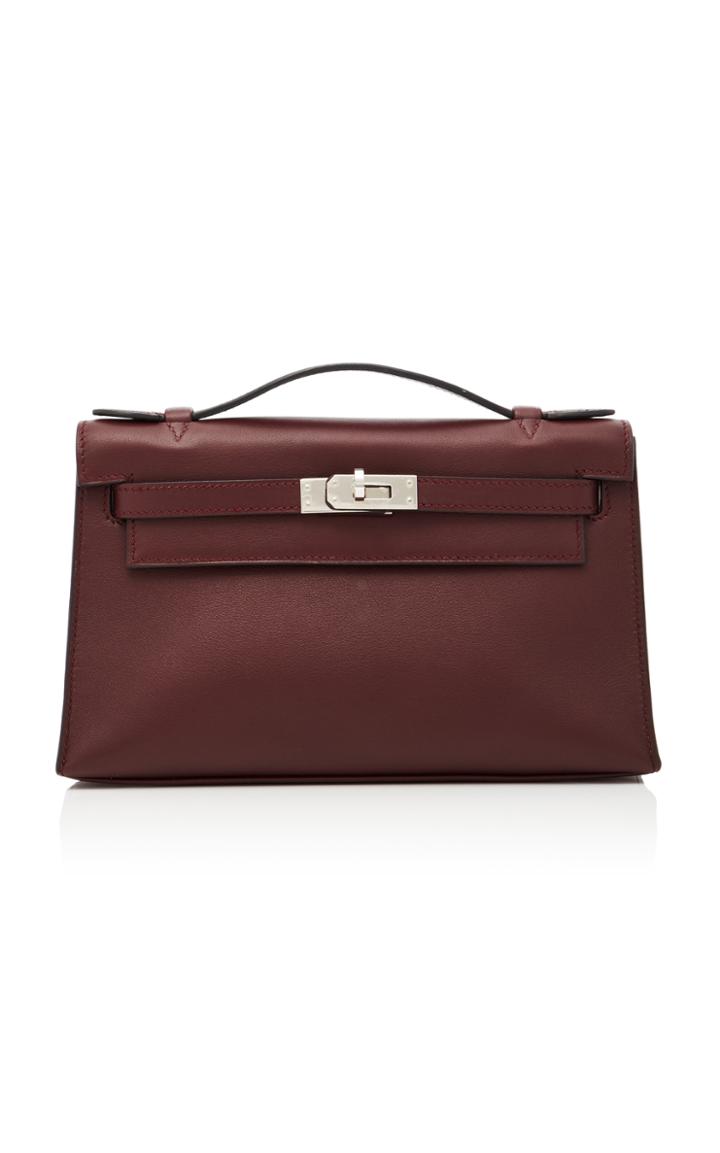 Heritage Auctions Special Collection Hermes Prune Swift Leather Kelly Pochette