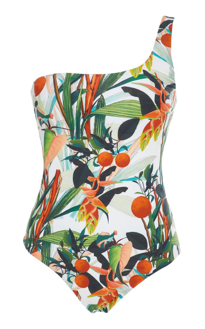 Verandah Gayo One-shoulder Printed One-piece Swimsuit