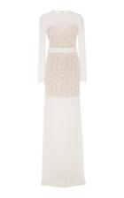 Costarellos Bridal Beaded Lace Maxi Dress