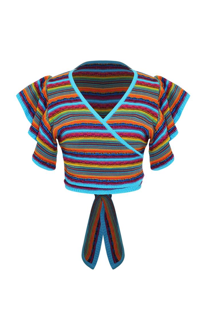 All Things Mochi Lana Cotton Crochet Wrap Top