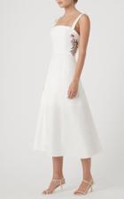 Moda Operandi Rachel Gilbert Jorja Embroidered Poplin Dress Size: 0