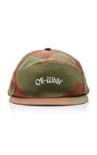 Off-white C/o Virgil Abloh Embroidered Camouflage Cotton-canvas Baseball Cap