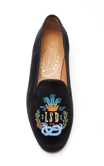 Stubbs & Wootton M'o Exclusive: Happy Menocal Bespoke Crown Crest Slipper
