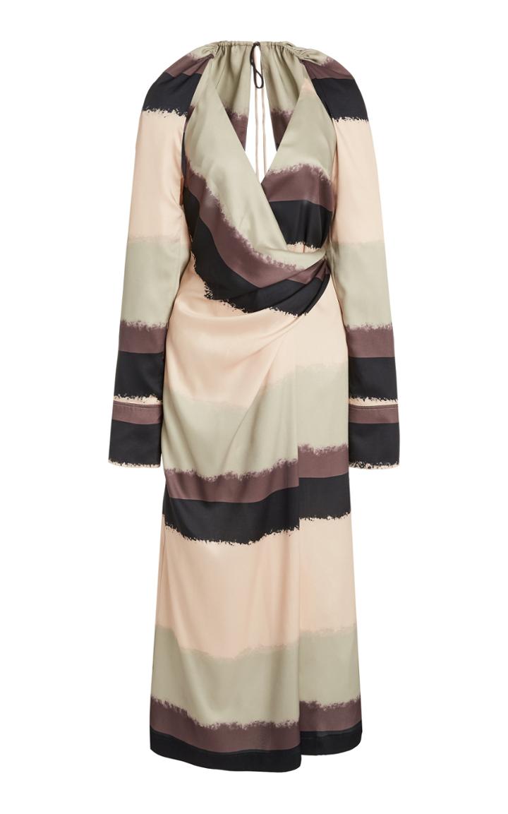 Moda Operandi Nanushka Magali Color-block Satin Dress