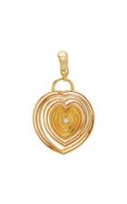 Moda Operandi Tara Hirshberg 18k Yellow Gold Spiral Heart Charm