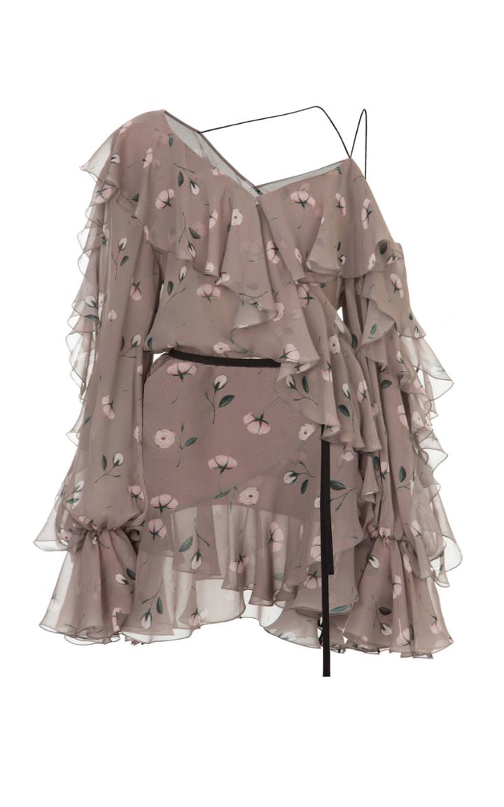Elenareva Printed Chiffon Mini Dress