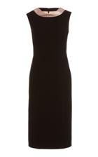 Herve Pierre Satin Collar Dress