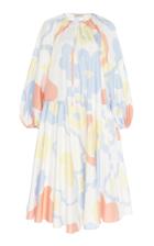 Moda Operandi Lee Mathews Jeanie Floral-print Cotton Midi Dress Size: 0
