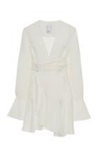 Moda Operandi Acler Corsica Linen Blend Wrap Dress Size: 4