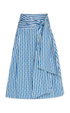 Moda Operandi Tory Burch Gemini Link Striped Cotton A-line Skirt Size: 00