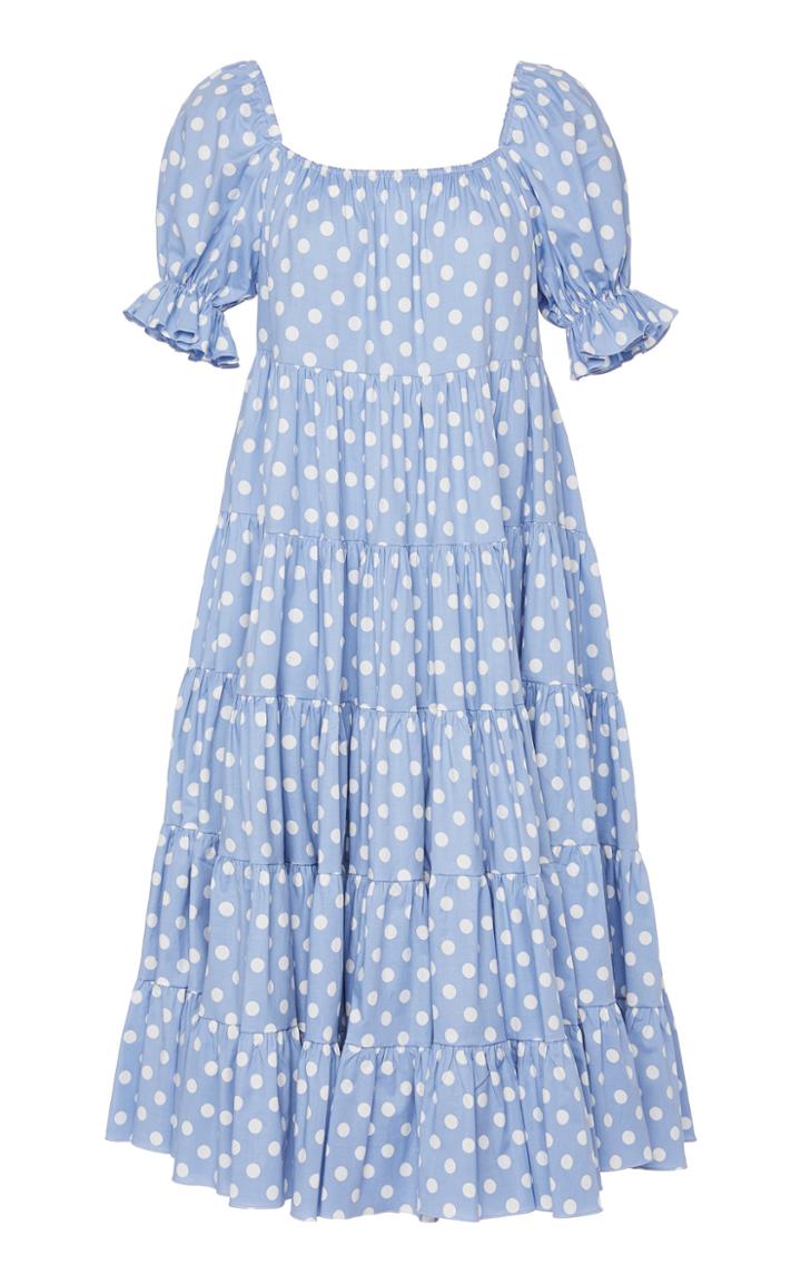 Caroline Constas Emelie Tiered Cotton Dress