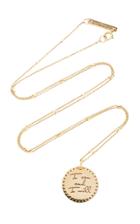 Zoe Chicco 14k Gold Small Engraved Mantra Necklace
