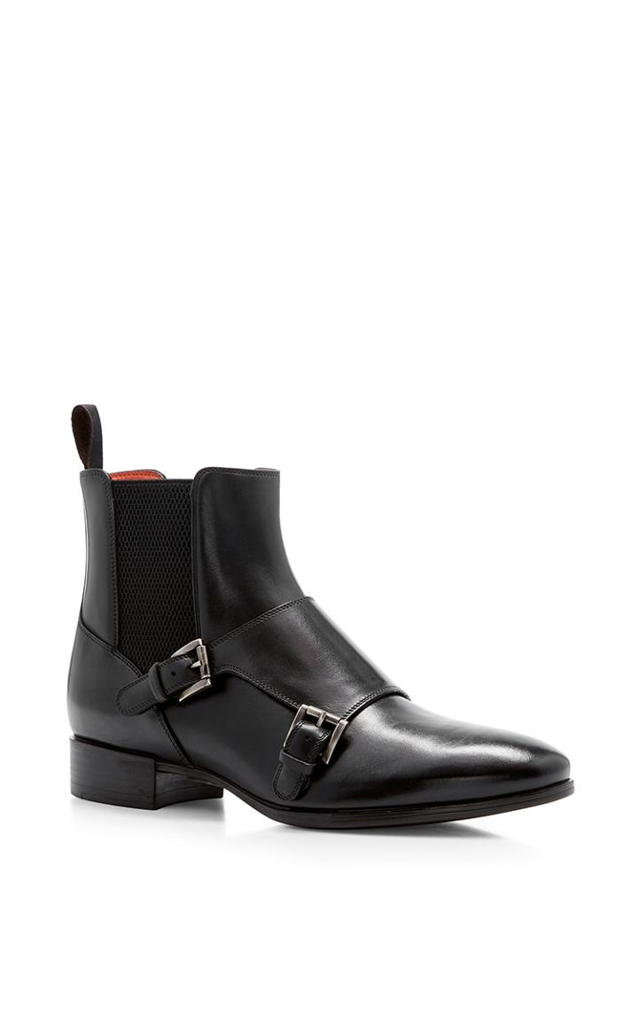 Santoni Double Monk Ankle Boot