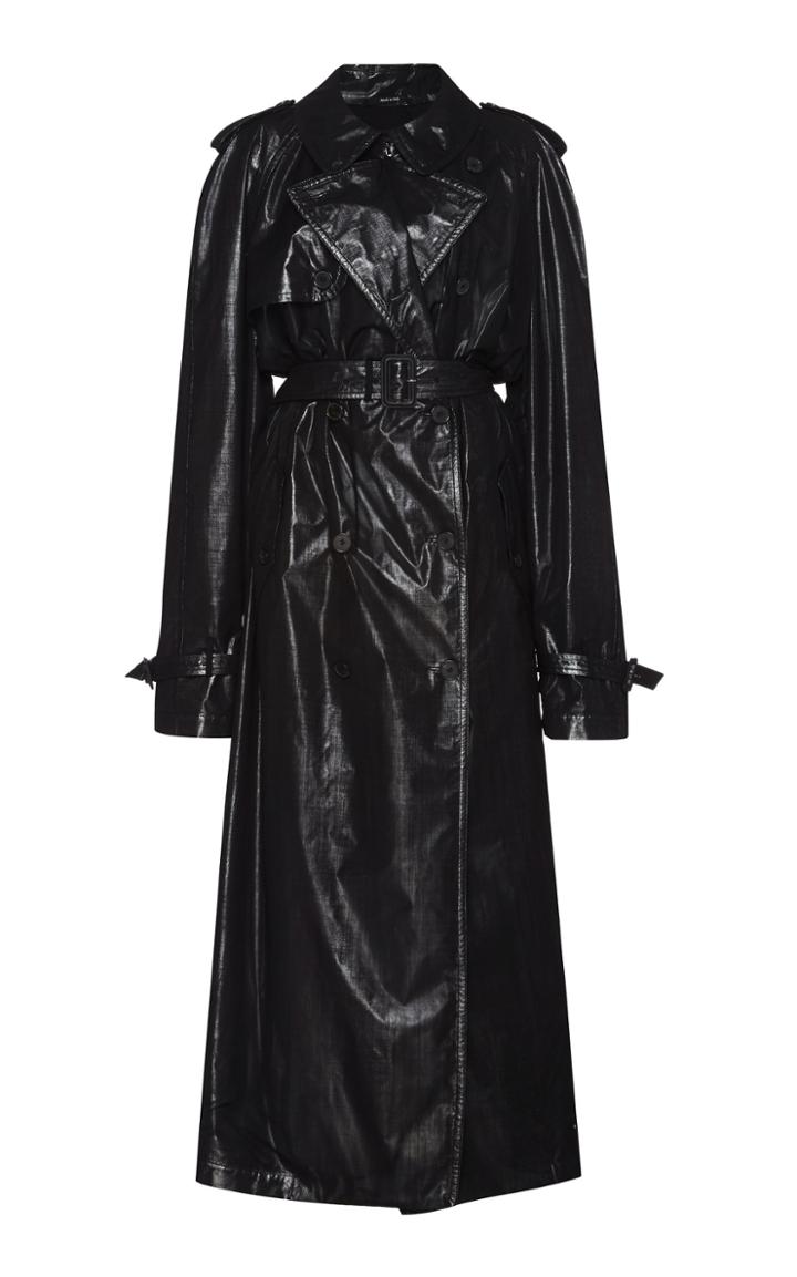 Maison Margiela Coated Wool-blend Trench Coat