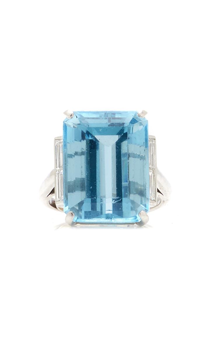 Moda Operandi Simon Teakle One Of A Kind Vintage Aquamarine Ring