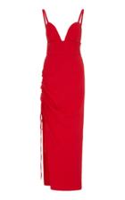 Moda Operandi Prabal Gurung Side-ruched Crepe Midi Dress Size: 00