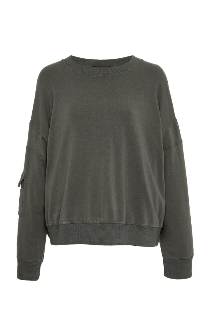 Monrow Patch Pocket Sweatshirt