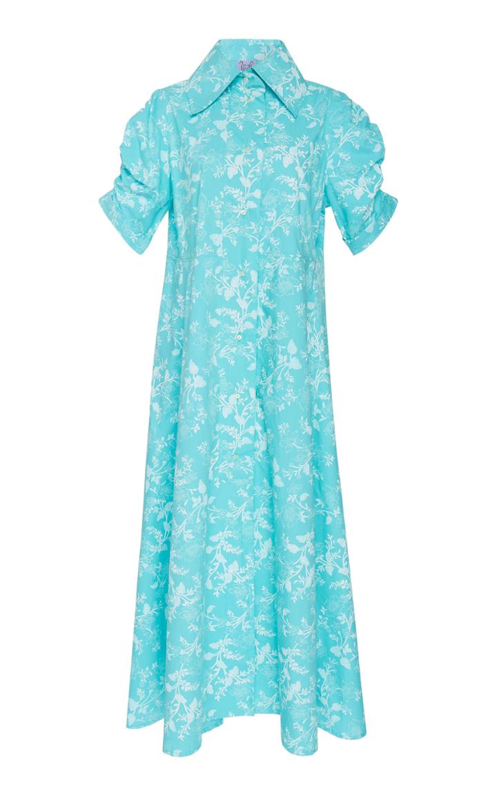 Thierry Colson Tifenn Printed Cotton Midi Shirt Dress