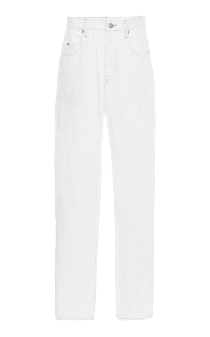 Isabel Marant Toile Corsyj Rigid High-rise Straight-leg Jean