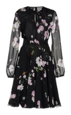 Moda Operandi Giambattista Valli Twist-detailed Floral Georgette Midi Dress