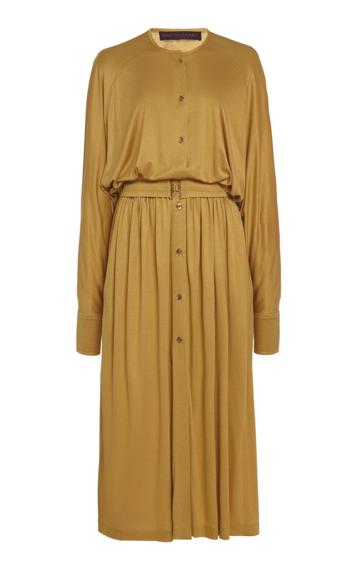 Moda Operandi Martin Grant Draped Batwing Jersey Dress Size: 34