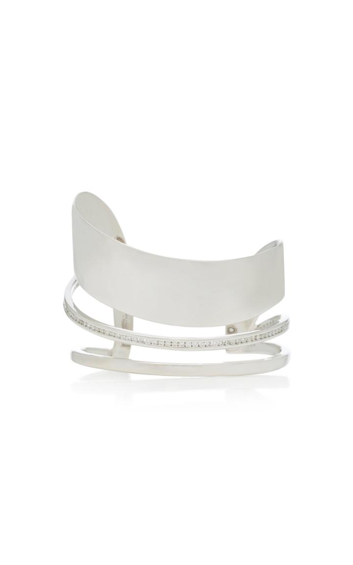 Lynn Ban Jewelry Sterling Silver Diamond Cuff