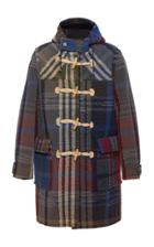 Missoni Hooded Checked Wool Duffle Coat