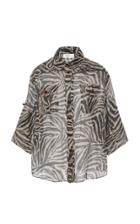 Zimmermann Zebra-print Linen Shirt