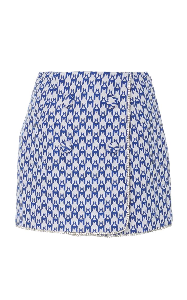 Moda Operandi Area Crystal Embellished Double-breasted Mini Skirt Size: 0