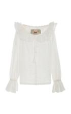 Agua By Agua Bendita Mutis Cotton Eyelet Shirt