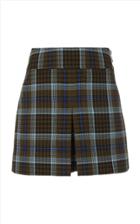 Tibi Spencer Plaid Cargo Skort