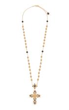 Moda Operandi Dolce & Gabbana Glass Diamond Cross Necklace