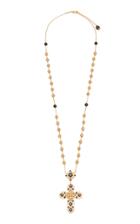 Moda Operandi Dolce & Gabbana Glass Diamond Cross Necklace