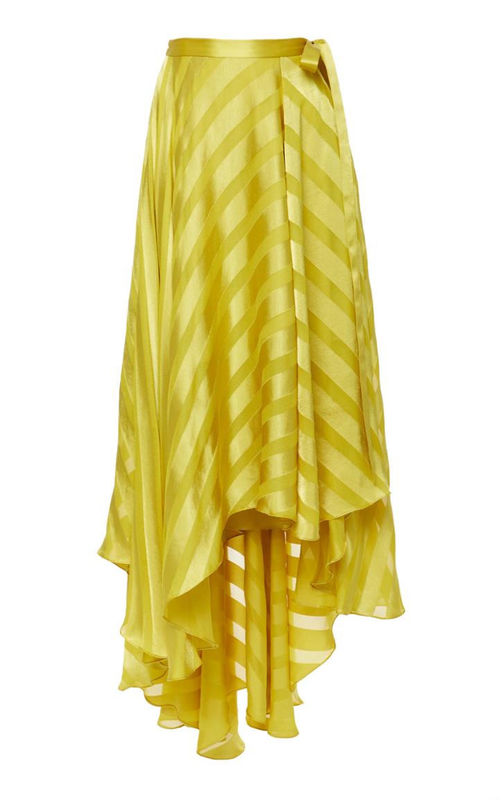 Christian Siriano Asymmetrical Faille Skirt