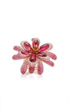 Wendy Yue 18k Rose Gold Garnet Sapphire Ruby And Diamond Ring