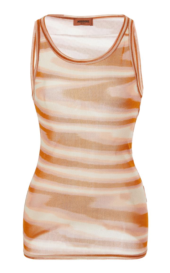 Missoni Printed Knit Shell Tank Top